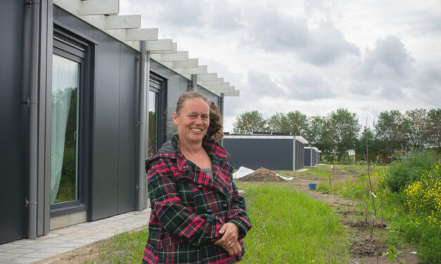 Bankslapers blij met tiny house