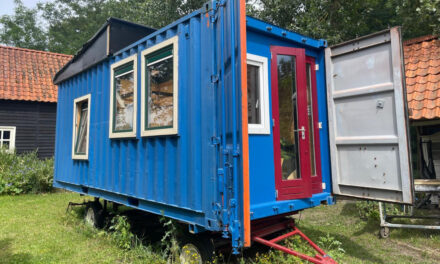 Container op wielen als studentenwoning